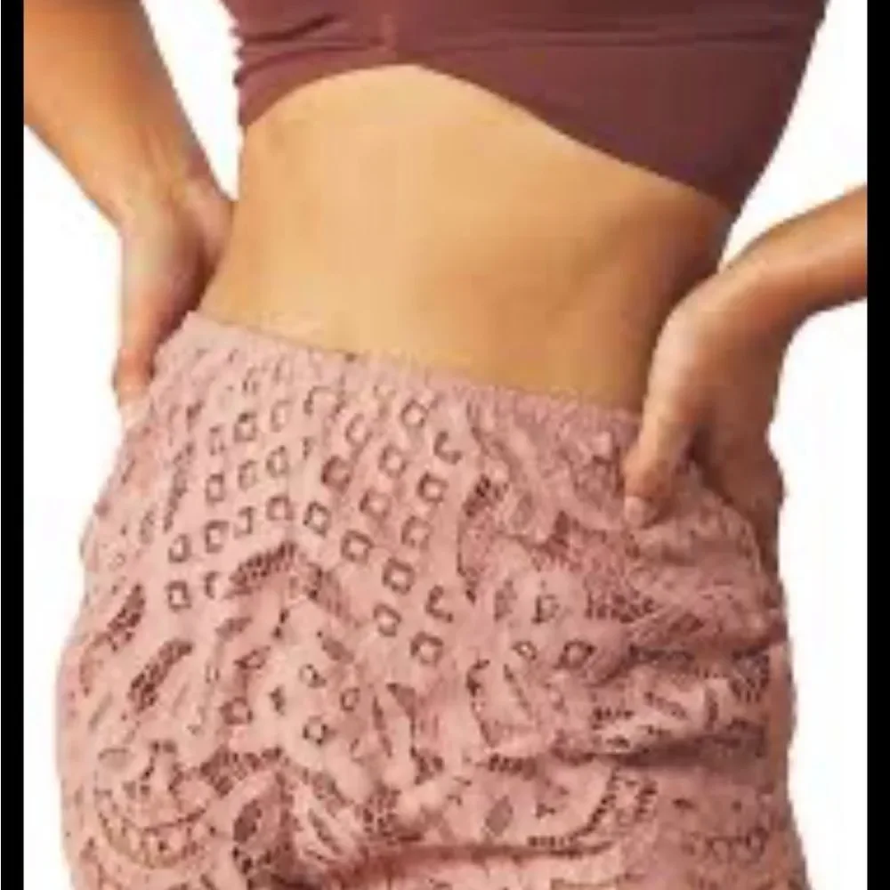 NWT Free People Adella Lace Crochet Boy Shorts MSRP $58 - Picture 4 of 10